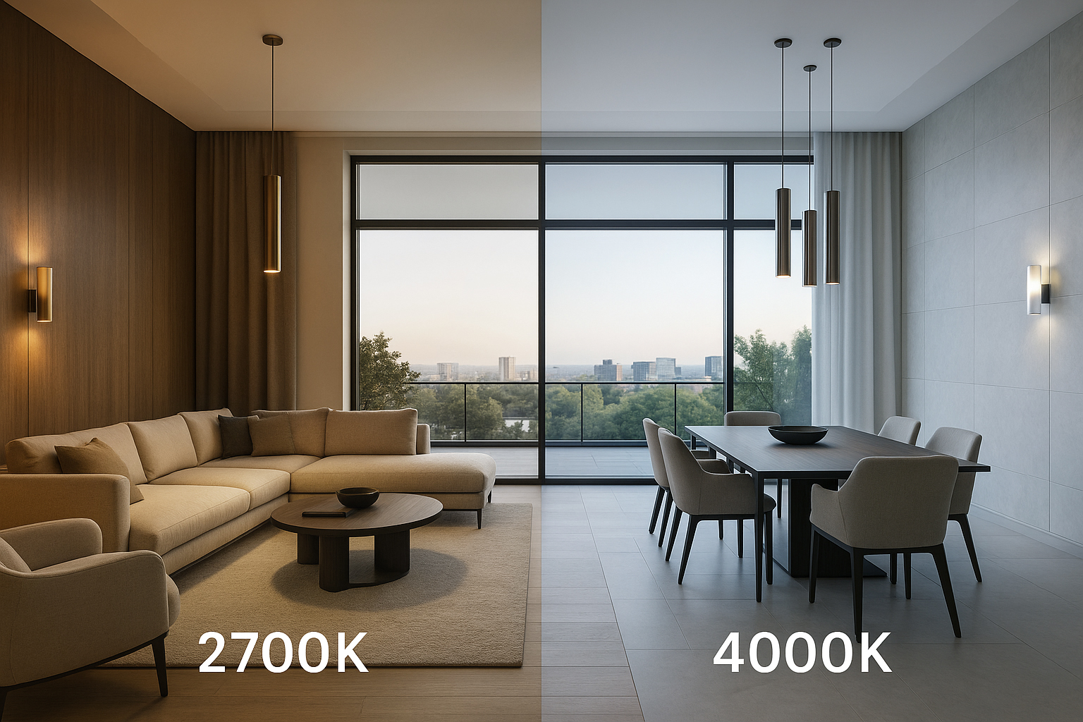 2700K vs 4000K 2700K vs 4000K
