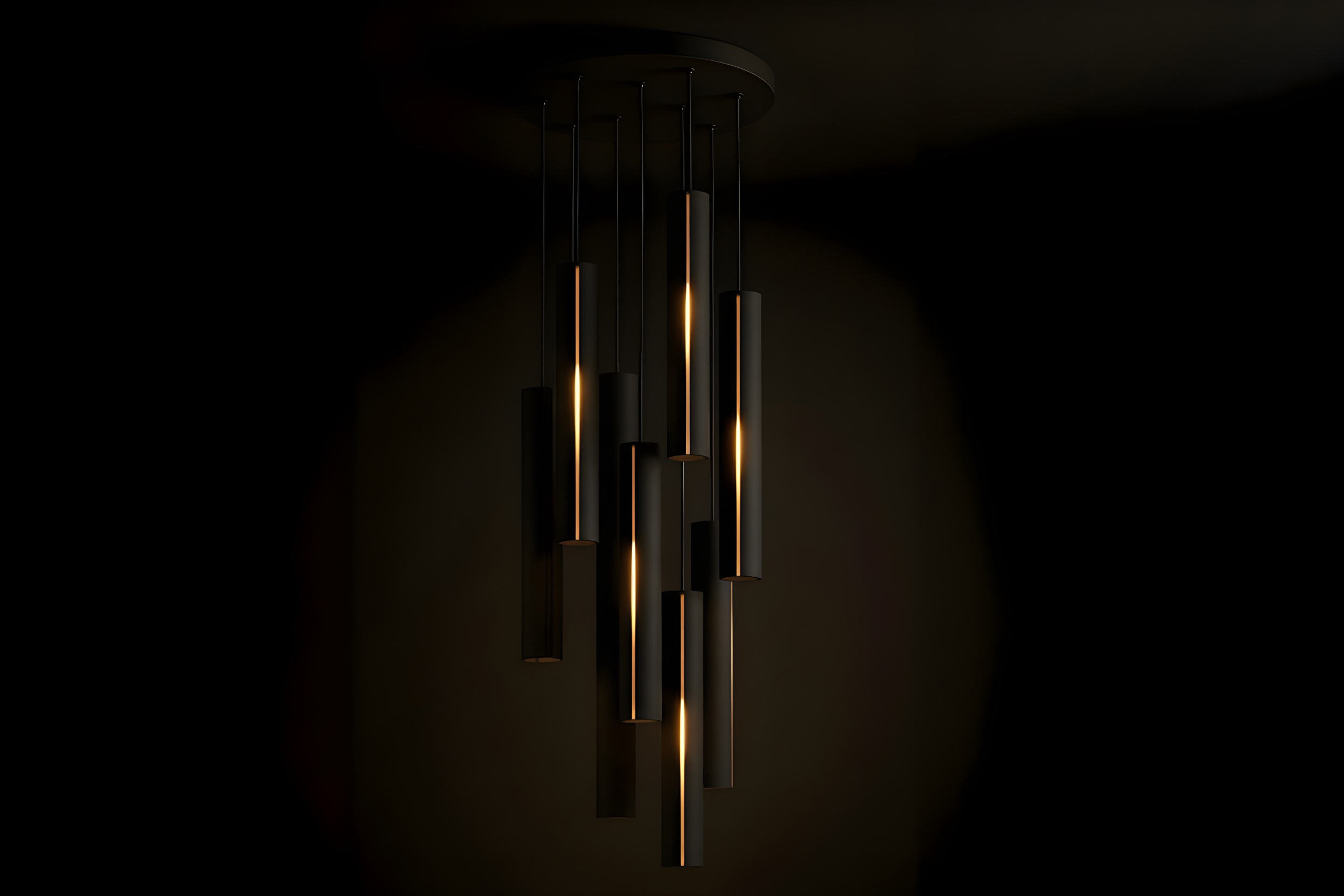 Zwarte hanglamp modern