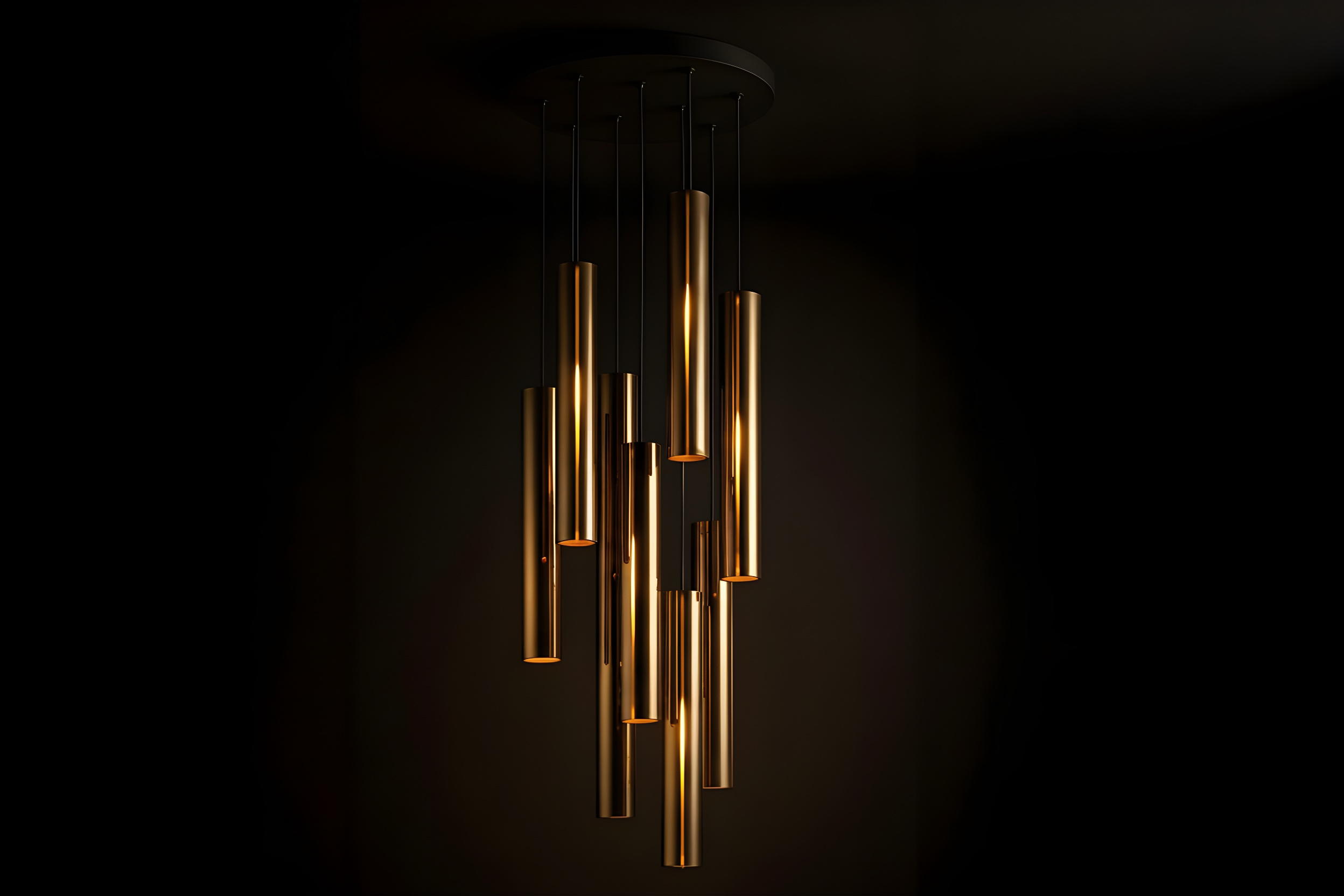 Moderne Hanglamp Messing